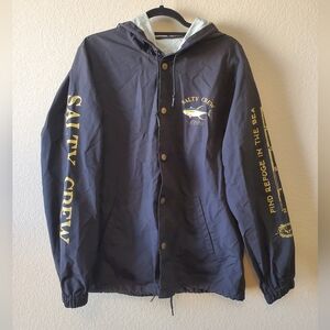 Salty Crew Ahi Mouny Men’s Black Snap Jacket